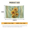 thumbnail image 6 of SEANATIVE Wood Sunflower Tapestry Bedroom Wall Tapestry Foldable Tapestries for Bedroom Aesthetic Bedroom Tapestry Door Tapestry for Kids Room Laundry Room Living Room, 6 of 6