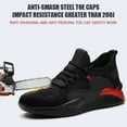 thumbnail image 4 of Safety Trainers Steel Toe Cap Work Trainers Men Lightweight Safety Shoes Non-Slip Women Air Cushion Work Shoes 6.5-10.5, 4 of 9