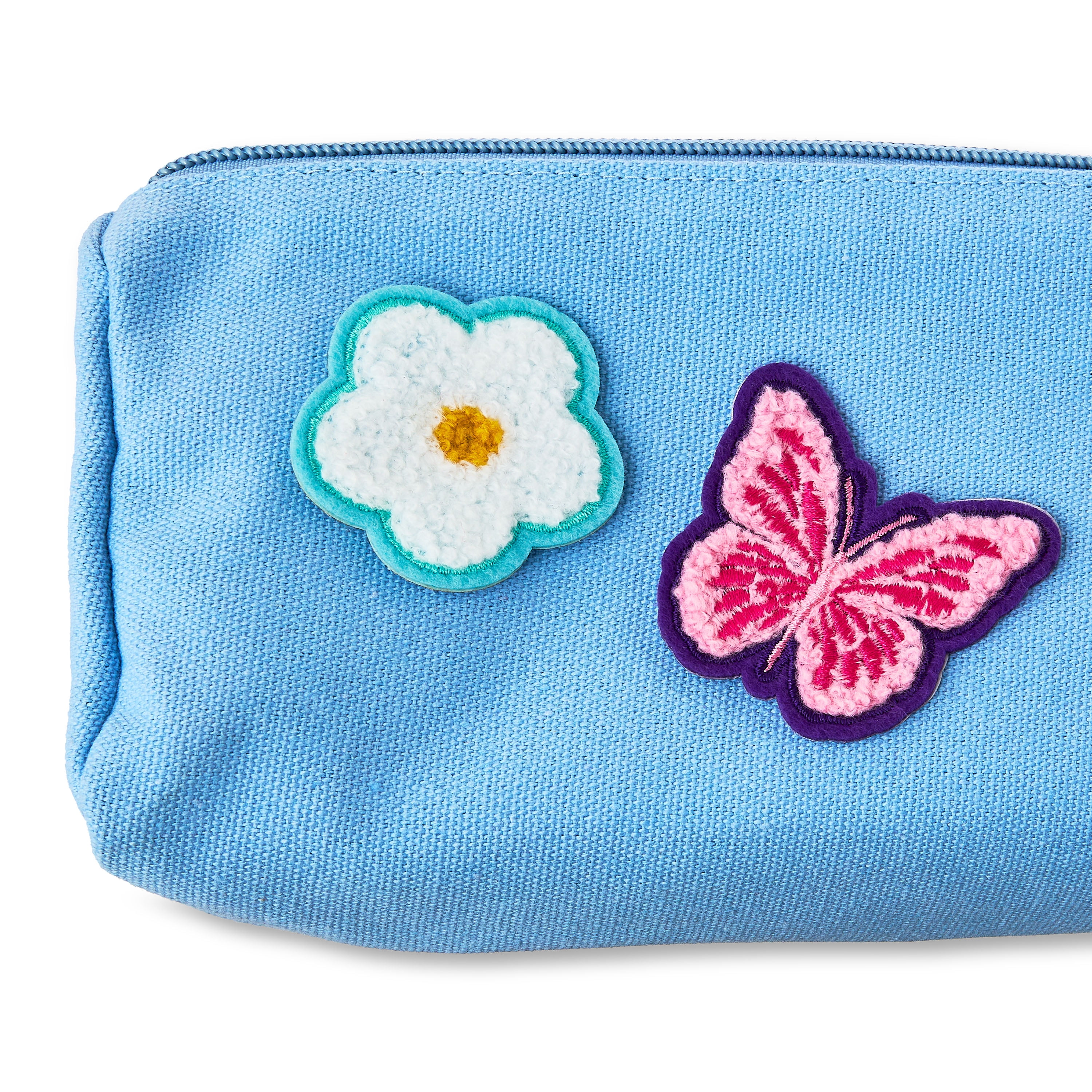 Pen+Gear Chenille Patch Stickers, 4 Count, Butterflies and Flowers, For Backpacks, Lunch Kits and Students