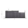 thumbnail image 4 of NewAge Products Outdoor Kitchen Aluminum 4 Piece Cabinet Set with Countertops, 4 of 13