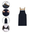 thumbnail image 1 of Cooking Apron Adjustable Strap Wear Resistant Fabric Easy-wearing Professional Chef Pockets Apron for Home, 1 of 8