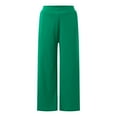 thumbnail image 4 of Lounge Sets for Women, Women's Elegant Slim Fit And Wide Leg Pants Suit Set Business Formal Outfit Two Piece Trousers, Suits(Green,4XL), 4 of 8