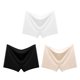 thumbnail image 4 of Ropa interior de satén de seda sin costuras para mujer, Boxers, bragas de señora, pantalones cortos, pantalones cómodos, lencería deportiva transpirable para mujer, seguridad E7t9, 4 of 5