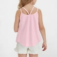 thumbnail image 5 of ZOYOEN Girls Eyelet Tank Tops- Sleeveless Crewneck Soft Casual Kids Summer Shirts Tops Pink Size 10, 5 of 7
