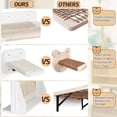 thumbnail image 6 of Cat Hammock Cat Wall Shelves with 3 Cat Wall Steps, Wall Mounted Cat Shelves and Perches with Hemp Rope Scratching, Cat Wall Furniture Climbing Shelves for Indoor Cats, Cat Bed and Stairs Set for Gift, 6 of 14