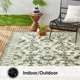 thumbnail image 6 of Nicole Miller New York Patio Country Ayala Botanical Floral Indoor/Outdoor Area Rug, Light Green/Ivory , 7'9"x10'2", 6 of 9