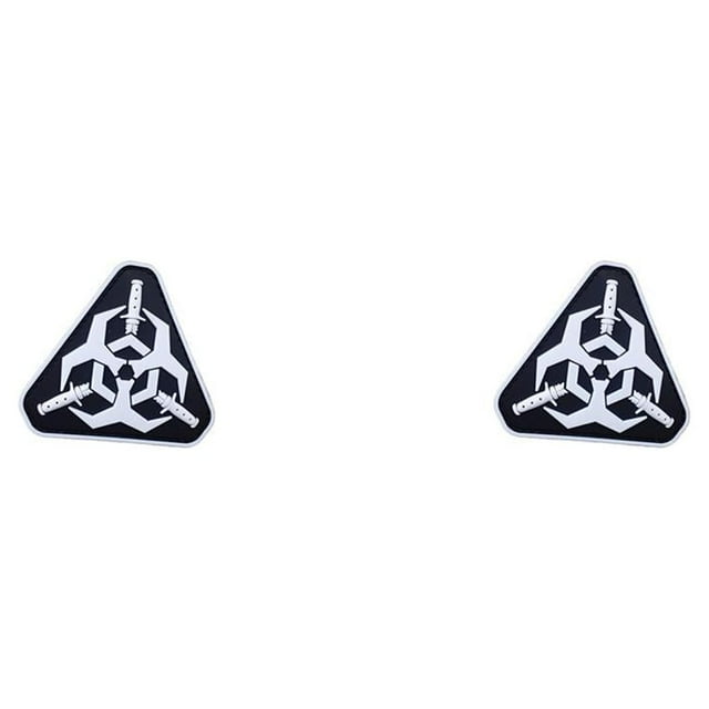 Maoww Glow In Dark Hook Embroidery Patch Washable Lightweight Armband Emblem Badges Clothes Accessories Backpacks Type 2 Type 2 2Set