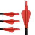 thumbnail image 4 of 24Pcs Archery Arrow Nock Feather Conjoined Fletching Plastic Hunting Target Vane 8Mm Arrow Shafts Accessories Red, 4 of 9