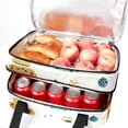 thumbnail image 5 of Arabic Teapot Double-Layered Insulated Lunch Bag with Two Compartments - Large Capacity Lunch Bags for Hand Carry - 7.1x11.4x16.1 Inches, 5 of 6