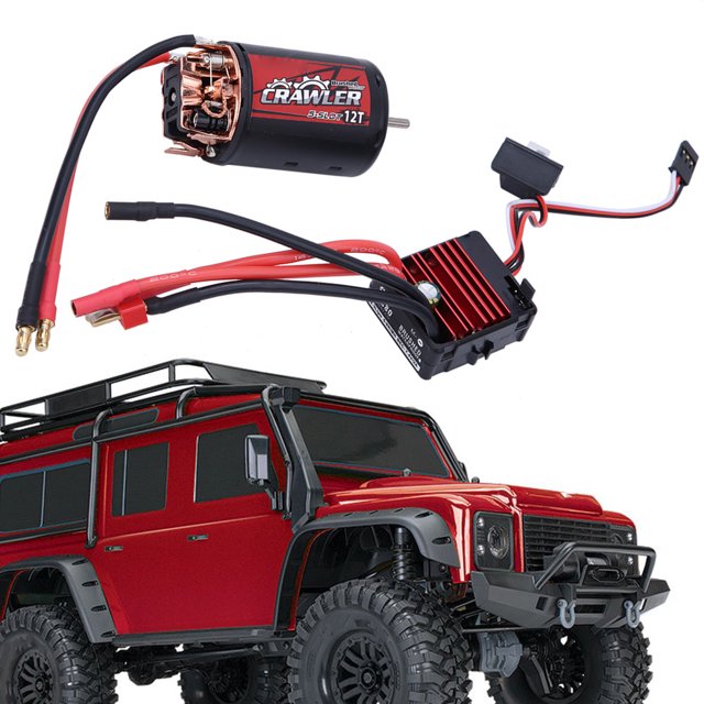 80A ESC, Metal 550 Motor Cepillado Portátil Para Juegos Competencia Para Taller De Reparación Para 1/10 RC Crawler