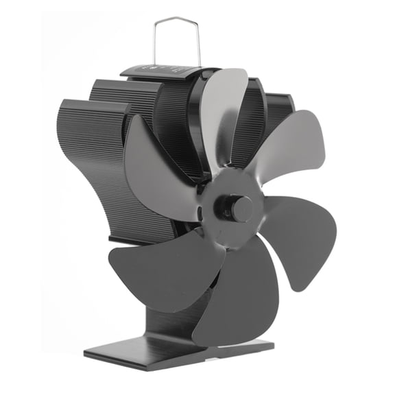 Heat Powered 6B1adesStove Fan Eco Friendly and Efficient Wood Stove Fan for Wood Log Ultra Quiet Fireplace Fan