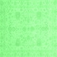 thumbnail image 1 of Ahgly Company Indoor Square Oriental Emerald Green Modern Area Rugs, 4' Square, 1 of 4