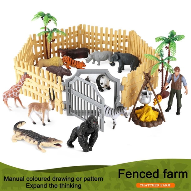 Modelo de de granja Mini adornos de decoración de paisaje de granja para , habitación de niños, decoración de escritorio, manu Estilo 1 perfecl Figuras decorativas