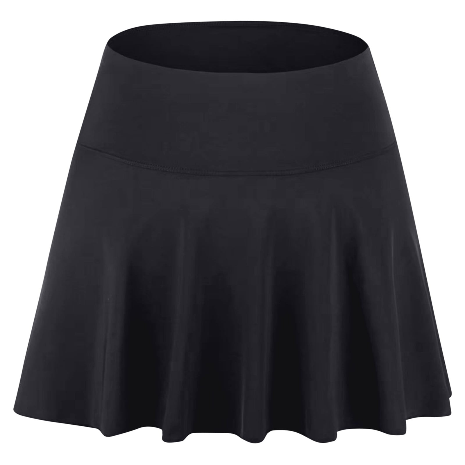 vigerkar Women Swim Skirt Tummy Control Swimsuit Skirt High Waisted Bathing Suit Bottom Black, L