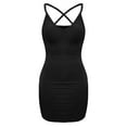 thumbnail image 4 of YDDIAN Mini Dress Sexy Bodycon Dress 2024 Summer Short Backless Spaghetti Strap Tight Dresses Party Club Dress Black XL, 4 of 4