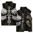 thumbnail image 2 of Chaleco de invierno para el frío Chalecos de invierno para hombres Chaquetas con estampado escultural elegantes Ropa para hombres 2024 Ropa de calle Harajuku Sin mangas, 2 of 5