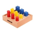 thumbnail image 2 of Bloques De Escalera De Pilares Geométricos De , Juguete Clasificador De Formas Montessori, Herramientas De Aprendizaje Y Educación Sunnimix Juguete de clasificación de formas de madera, 2 of 6
