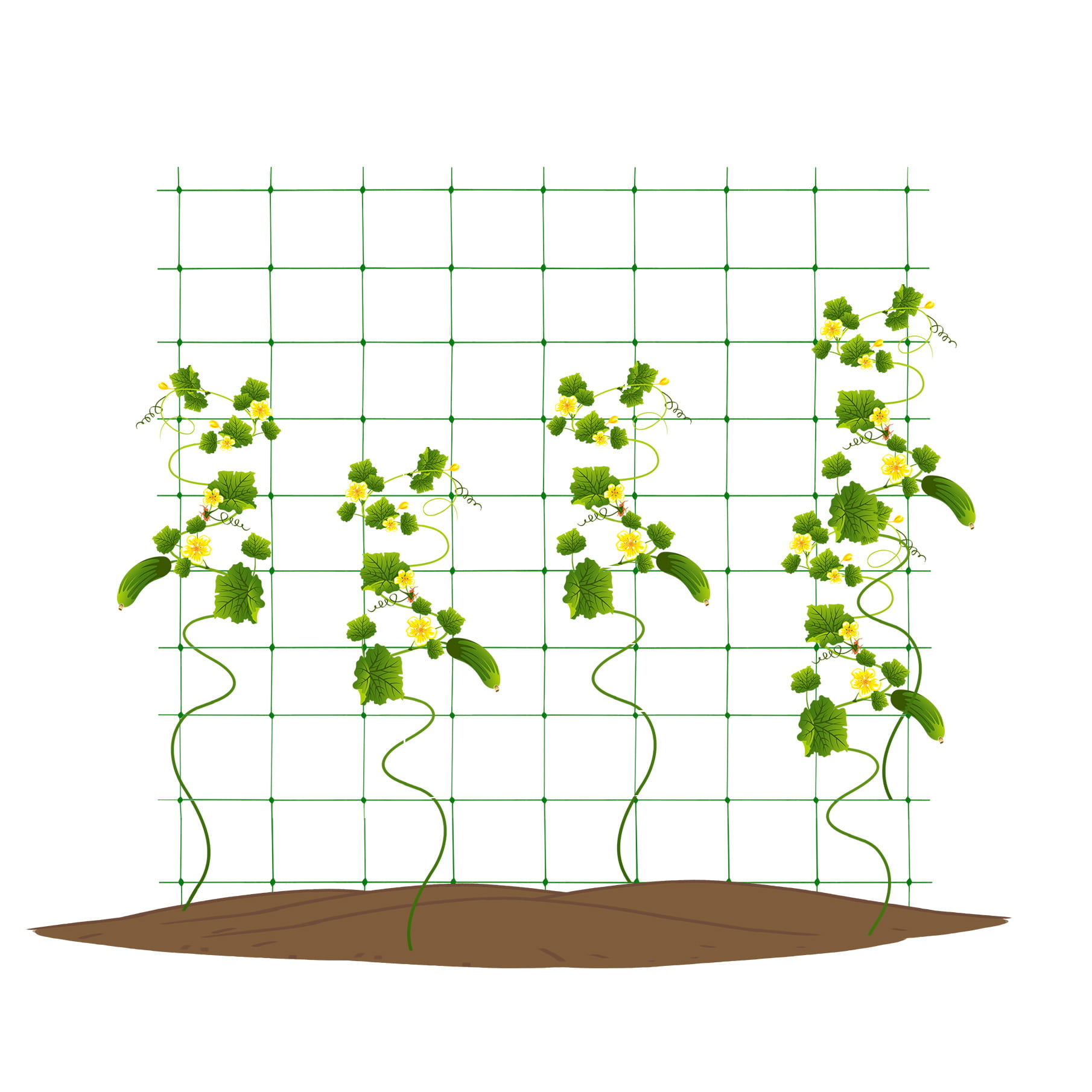 Details about   NEW Green Durable Long Plastic Trellis Netting for Climbing Plants USA 