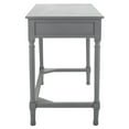 thumbnail image 4 of SAFAVIEH Ryleigh Solid Retro 2 Drawer Writing Desk, Distressed Grey, 4 of 15