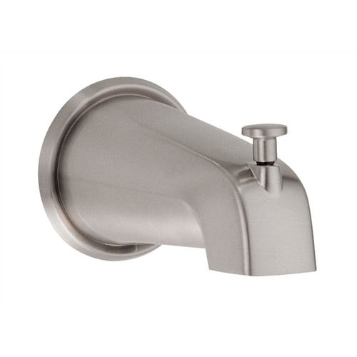 Wall Mount Tub Spout With Diverter, Copper And Nickel Bathtub Faucet
