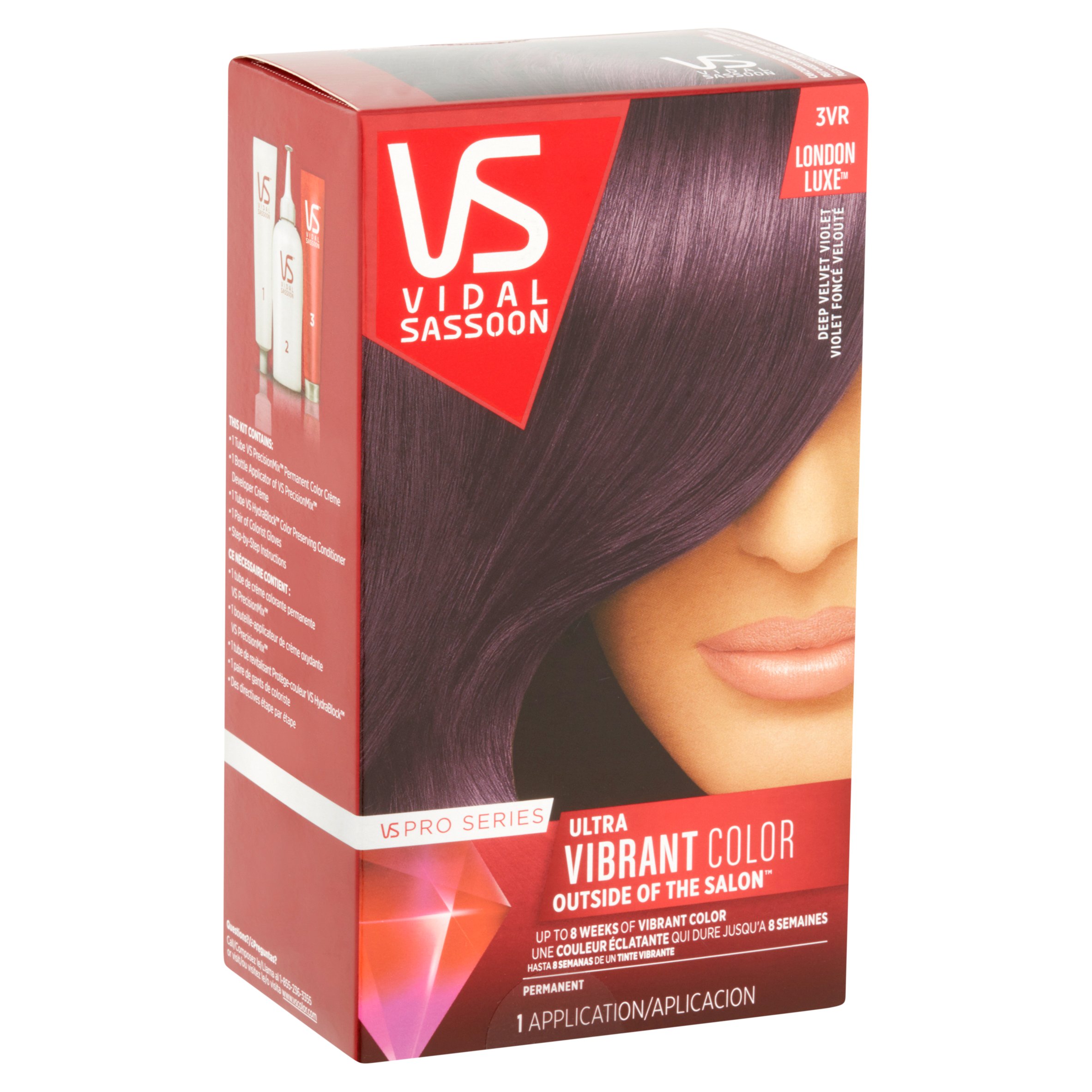 Vidal Sassoon Pro Series Ultra Vibrant Color 3VR Deep Velvet Violet Hair Color, 1 Application - image 2 of 4