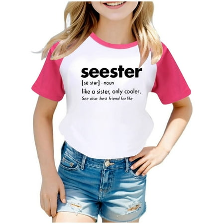 

Fashion Children Kids Boys Girls Summer Short Sleeve Letter Printed Shirt Blouse Top Casual Tunic Clothes Girls Long Sleeve Softball T Shirts for Kids 5t Girl Shirts Long Sleeve Shirts Kids Plain T
