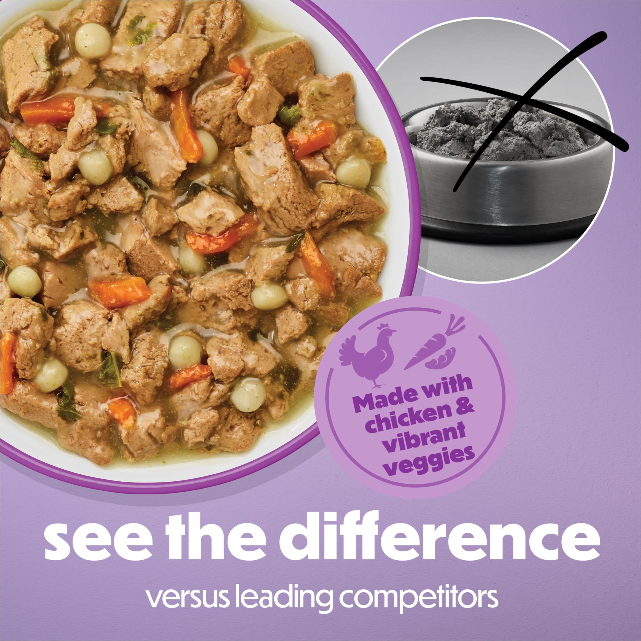 Purina Beneful Kitchen Creations With Chicken and Vibrant Veggies in Sauce Wet Dog Food, 3 oz, 8 Pack