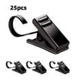 thumbnail image 1 of 25PCS Black Curtain Clips String Light Hangers Small Metal Wire Holder for Hanging Camper Awning Light for Photos Display, 1 of 6