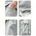 thumbnail image 3 of FRSASU Boy's Baggy Cargo Pants Elastic Drawstring Parachute Pants Casual Loose Fit Joggers Hiking Pants with Pockets White-A, 3 of 6