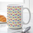thumbnail image 6 of CafePress - Pastel Spring Flowers Mugs - 15 oz Ceramic Large White Novelty Mug, 6 of 6