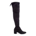 thumbnail image 3 of CHINESE LAUNDRY Womens Black Back Tie Comfort Mystical Round Toe Block Heel Zip-Up Dress Boots 8, 3 of 3