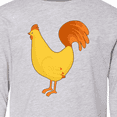 thumbnail image 4 of Inktastic Cute Yellow Chicken Long Sleeve Youth T-Shirt, 4 of 5