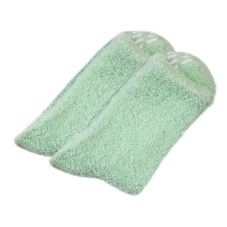 

BOOMTB Women Girls Winter Fuzzy Slipper Socks Sweet Solid Candy Color Non-Slip Grip Warm Fleece Non Skid Soft Fluffy House Floor Crew Hosiery