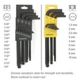 thumbnail image 4 of WorkPro Ball End Hex Key Set -23 Piece,Cr-V Metric and SAE Sizes,T handle Adaptor, 4 of 6