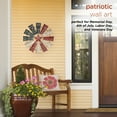 thumbnail image 5 of Alpine Corporation 21" Metal Hanging Patriotic Rustic Windmill Wall Decor, Red/Blue, 5 of 15