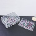 thumbnail image 4 of Compartment Storage Box Clear 471 Grids with 3 Drawers Plastic Containers for Crafts Art Supplies Nails Tips Earrings, 4 of 9