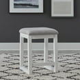 thumbnail image 2 of Liberty Furniture Industies, INC Uph Console Stool Contemporary White in Two-Tone Shell White, 2 of 3