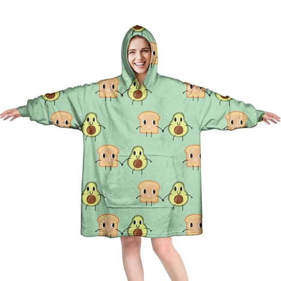 Blanket Hoodie Women & Men,Hoodie Blanket with Giant Pocket for Women,Super Cozy and Big Wearable Blanket Hoodie Sweatshirt Gift