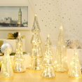 thumbnail image 3 of Figuras de árbol de Navidad LOYIM Mercury Glass con luces LED, 3 of 6