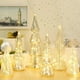 thumbnail image 3 of Figuras de árbol de Navidad LOYIM Mercury Glass con luces LED, 3 of 6