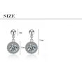 thumbnail image 2 of K-KED Circle Drop Hoop Dangle Stud Earrings 925 Sterling Silver Womens Jewellery-Rose Gold, 2 of 9