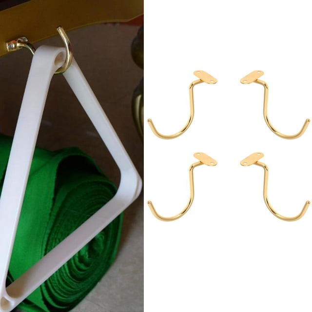 de Latón Pequeño de 2,8 Pulgadas para Soporte de de Billar para Colgar Soportes de Barra de 4 Piezas / DYNWAVEMX Gancho de cobre para mesa de billar