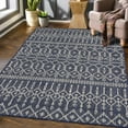 thumbnail image 5 of Yesfashion Carpets Area Rugs Washable 100% Polypropylene Turkish Outdoor Flat Weave Carpet Terrace-Morocco-Bekaa TRC3007 Blue 8'9"*12'2", 5 of 7