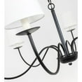 thumbnail image 6 of Eclipse 6 light Black and White shade chandelier, 6 of 14