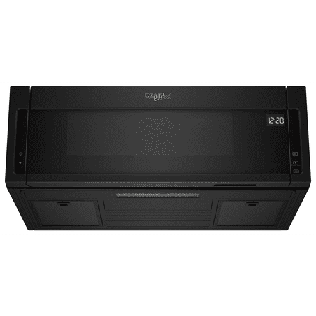 Whirlpool - 1.1 Cu. Ft. Low Profile Over-the-Range Microwave Hood Combination - Black