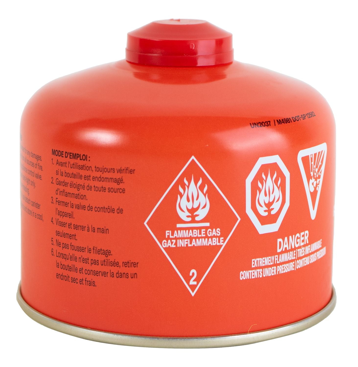 Bidon de propane Olympia Isobutane. Utilisation facile pour le camping. Boîte de conserve de 230 g. Taille de l'article : 10x10x8.9cm Olympia 230 g Isobutane