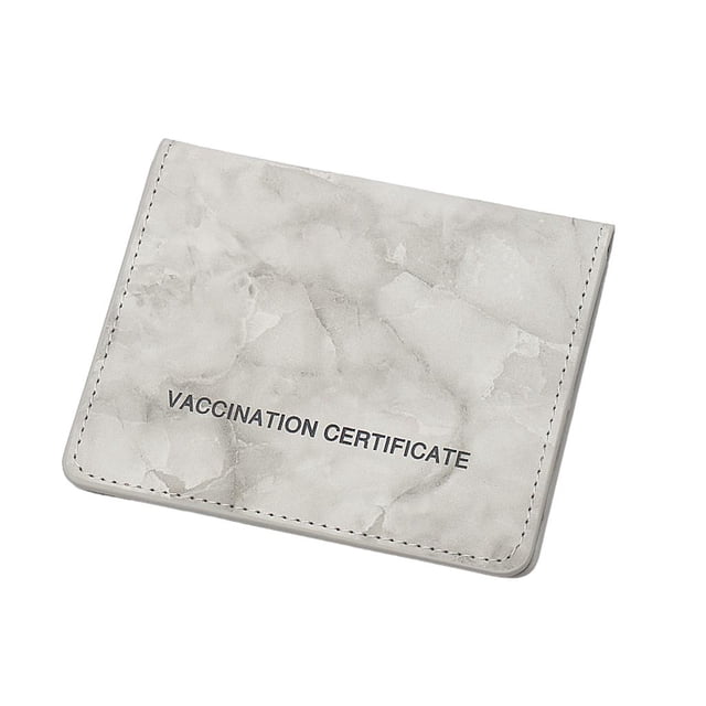 de de vacunación Soporte de cubierta impermeable Cartera de Gris Zulema Cartera del titular de la tarjeta