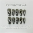 thumbnail image 6 of 10Pcs Set White Butterfly Handmade Press On Nails Long Ballet Decoration Pearl False Nails Wearable Manicure Fake Nails Tips Art, 6 of 6