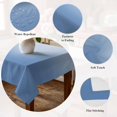 thumbnail image 5 of Light Blue Ombre Table Cloth Waterproof Tablecloths, Modern Rustic Aqua Gradient Tablecloth Dining Table Cover for Kitchen Party Tabletop Outdoor, Rectangle Tablecloth 60x102 Inch, 5 of 9