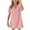 Pink, variant on Cethrio Summer Dresses for Girls 2025, Casual Short Sleeve V Neck Midi Dresses Shirts Dresses Pink Size 7-8